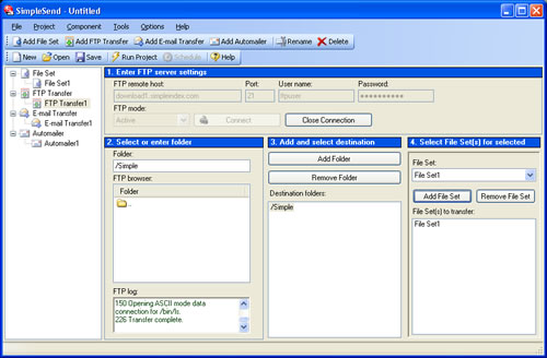 Free automatic file distribution & synch via email FTP or LAN. good Screen Shot
