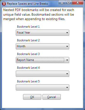 SimpleIndex Simple Setup Configuration Wizard How To Add Bookmarks PDF Stage Steps