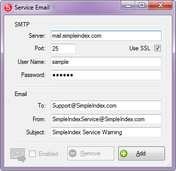 Viewer Windows Service Advanced Email Notifications System Option Features