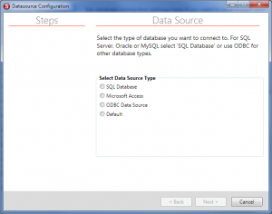 SimpleIndex Simple Setup Configuration Wizard Data Source Settings Stage