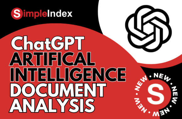 SimpleIndex now integrates ChatGPT Artificial Intelligence into Automated Document Analysis & Processing