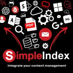 SimpleIndex ingrates with any content management application