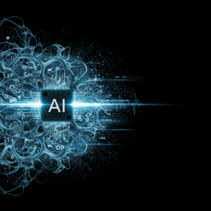 Illustration on topic of AI and OCR